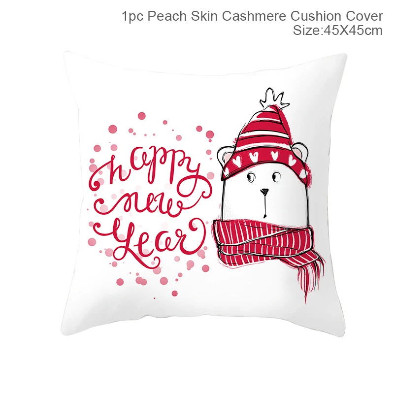 FRIGG Christmas Cushion Covers Christmas Pillowcase Merry Christmas Decor for Home Navidad Noel Happy New Year