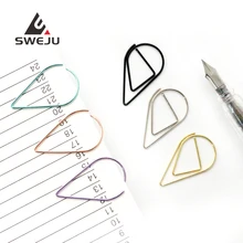 Держатель для бумажных клипов в форме капли милый диспенсер клип Красочные Креативные офисные принадлежности