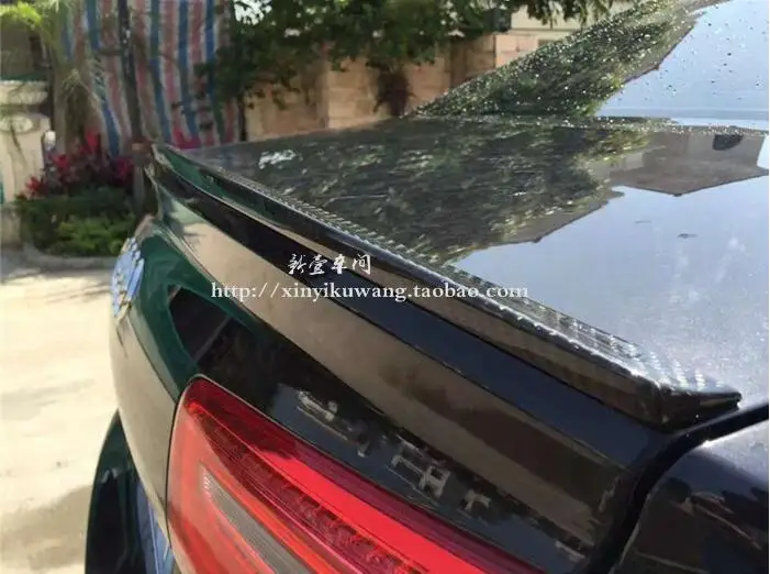 Углеродное волокно заднего крыло багажника выступ Спойлеры Подходит для Audi A6 S6 RS6 C7 спойлер 2012 2013
