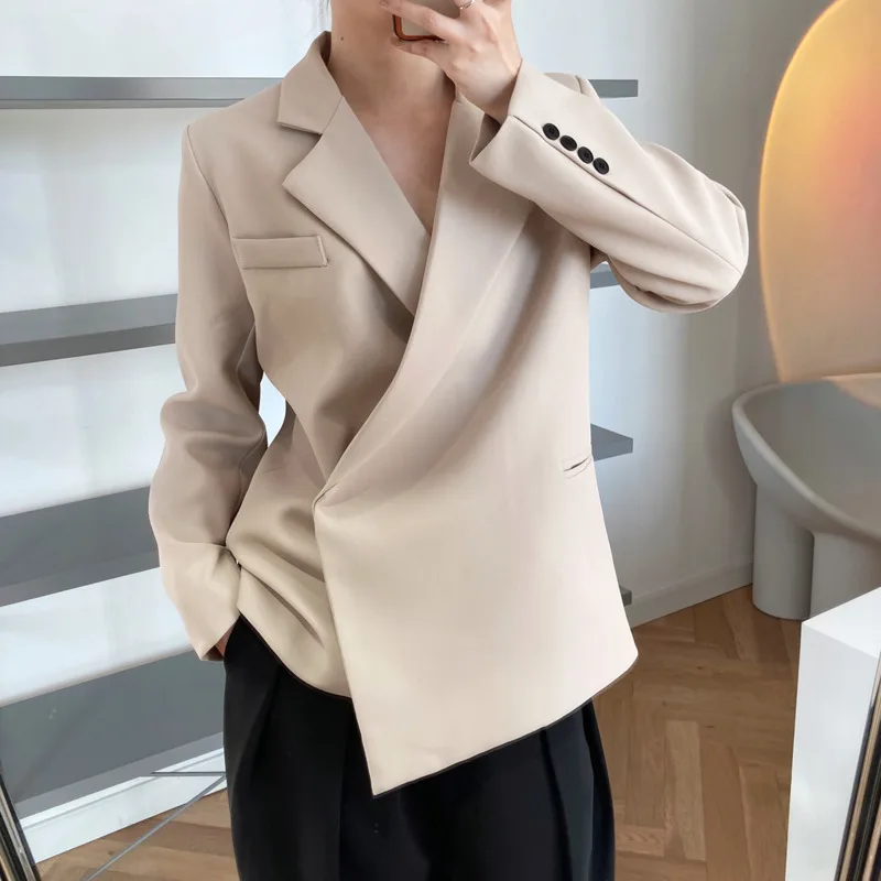 Spring 2021 New Turn Down Collar Blazer 