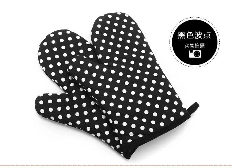 Insulation Gloves Temperature Microwave Oven Glove Insulated Heat Resistant Slip Thickening Lengthen High-temperature Resistant