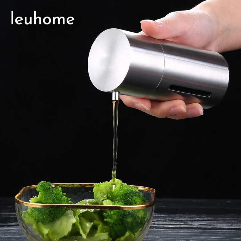 1Pcs Stainless Steel Olive Oil Dispenser Creative Vinegar Soy Sauce Bottle Container Kitchen Cooking Seasoning | Дом и сад