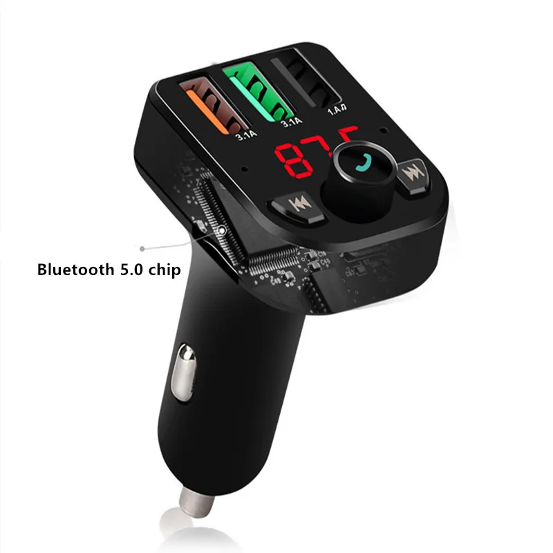 Fm-передатчик модулятор Автомобильный MP3-плеер 3 USB U диск Интеллектуальный голосовой громкой связи мобильный телефон зарядное устройство прикуриватель