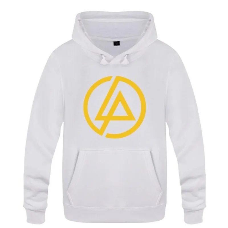 white hoodie 6 Мужские толстовки с капюшоном с логотипом Rock Linkin Park, мужская толстовка с капюшоном в стиле хип-хоп, флисовая мужская толстовка с длинным рукавом, костюм для катания на коньках, пальто Moleton Masculino - Цвет: white hoodie 6