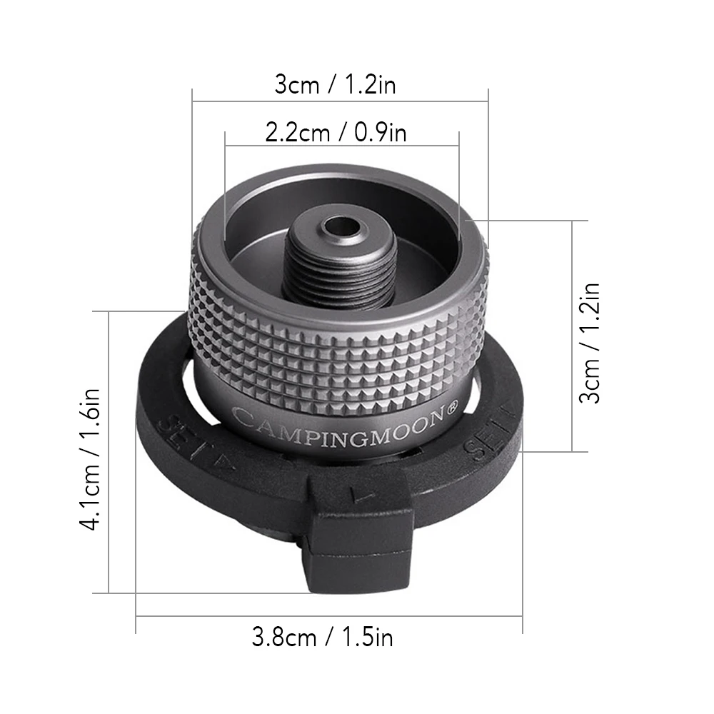 Головка газового картриджа конверсия наконечник-переходник Тип бутылки входной винт тип Lindal клапан выход Кемпинг Плита аксессуары посуда