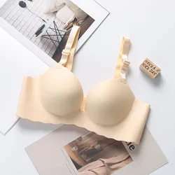 Underwear Ladies Bras Adjustable Thick Soft Gather Comfortable Seamless Bralette Feminino Sexy Bra Push Up Mujeres