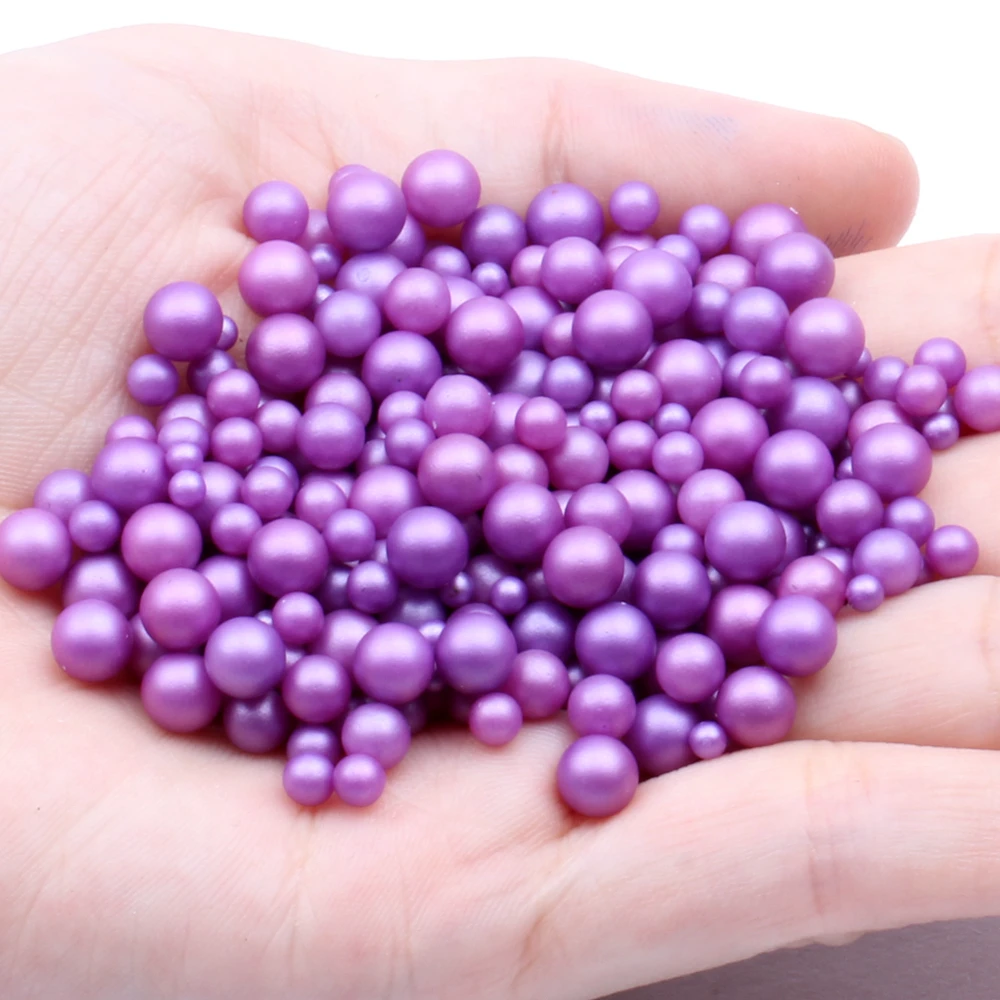 05 Purple Новые 3 4 5 6 мм и смешанные размеры матовый многоцветный пластик без круглое отверстие имитация жемчуга бусины DIY Spacer отдельные бусины для ювелирных изделий установки - Цвет: 05 Purple