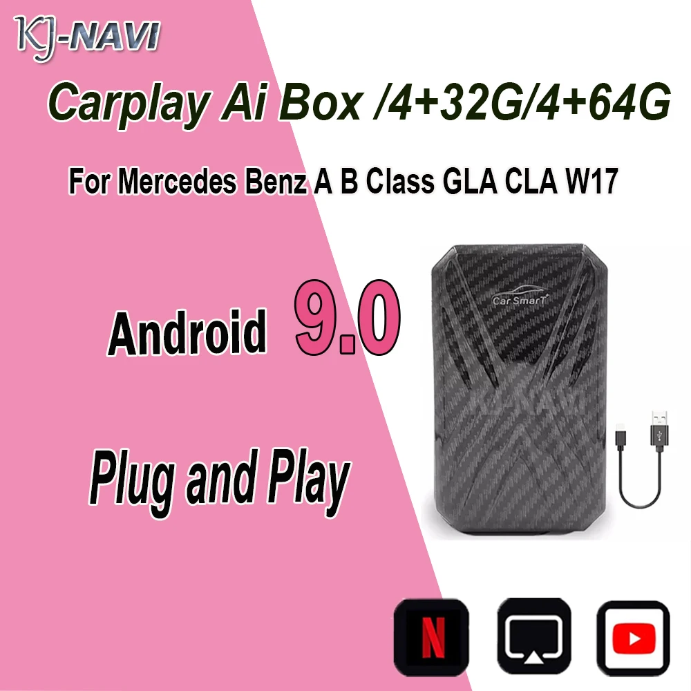 Carplay Ai Box для Mercedes Benz A B класса GLA CLA W177 со встроенным CarPlay поддерживает MirrorLink