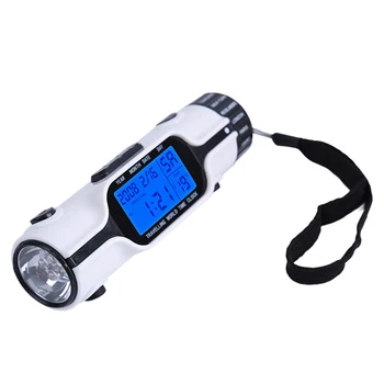 

Travel Perpetual Calendar Digital Temperature Date Torch Flashlight Battery Operated Multifunction Alarm Clock Timer