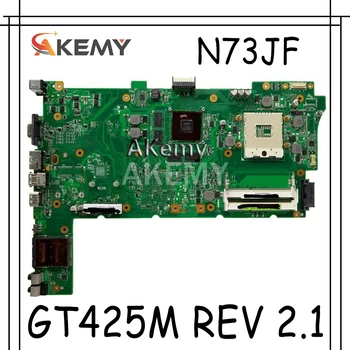 

Akemy Original Laptop Motherboard For Asus N73JG N73JQ N73JF REV:2.1 60-NZYMB1100-C14 Mainboard 2 RAM slots 100% tested