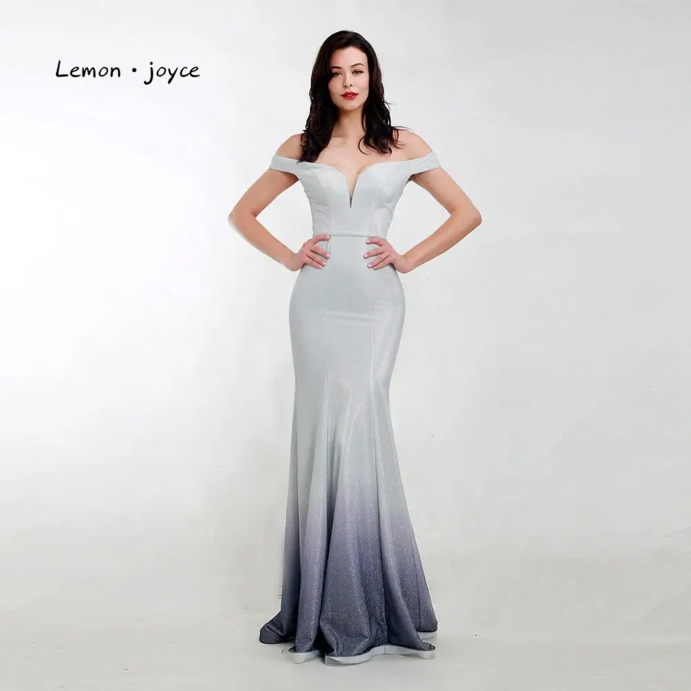 Lemon joyce, элегантные вечерние платья, элегантное, с вырезом лодочкой, простое, Русалка, вечерние платья, vestido de festa longo - Цвет: Same as picture