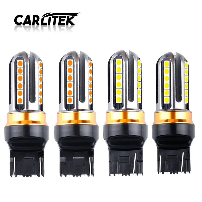 Автосветильник carlitek 24SMD 3030 7443 T20 W21/5W 7440 W21W 2 шт.|Автомобильная противотуманная