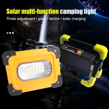 30 Вт USB6 светодиоды Солнечный портативный Перезаряжаемый прожектор точечный рабочий светильник яркость Кемпинг Туризм Выживание Охота Открытый светильник