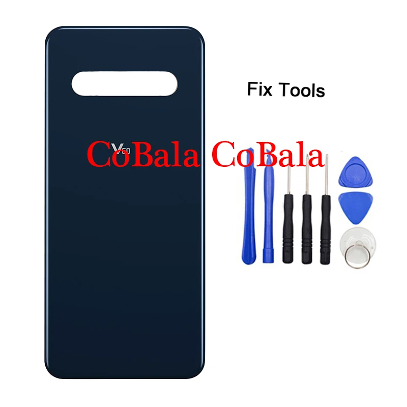 New Original 1Pcs For LG V60 ThinQ 5G Back Battery Cover Rear Door Panel Glass Housing Case+Adhesive sticker | Мобильные телефоны и