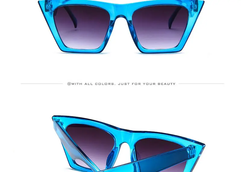Fashion Cat Eye Sunglasses Women Brand Designer 2020 Vintage Candy Color Lens Sun Glasses Female Lady Sunglass Gradient Plastic (12)