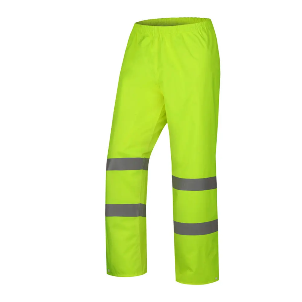 

Women Men Thicken Waterproof Trousers High Visibility Camping Hiking Oxford Cloth Elastic Waist Outdoor Rain Over Wear Resistant