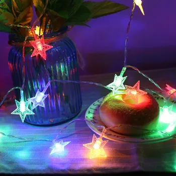 

1.5M/3M/4.5M LED Stars String Lights Outdoor Garland Battery Powered LED Fairy lights Holidays New Year Party Xmas light chain