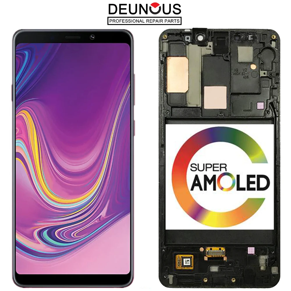 Новый ЖК дисплей AMOLED 6 3 дюйма для Samsung A9 2018 SM A920 A920N A920F с сенсорным экраном и