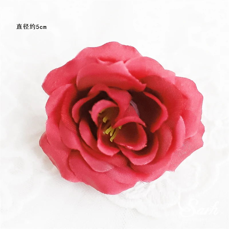 3pc red rose A Свадебные украшения для торта на крючке, вечерние принадлежности, нежный цветок, олень, декор для выпечки, Свадебный десерт, подарки для любви - Цвет: 3pc red rose A