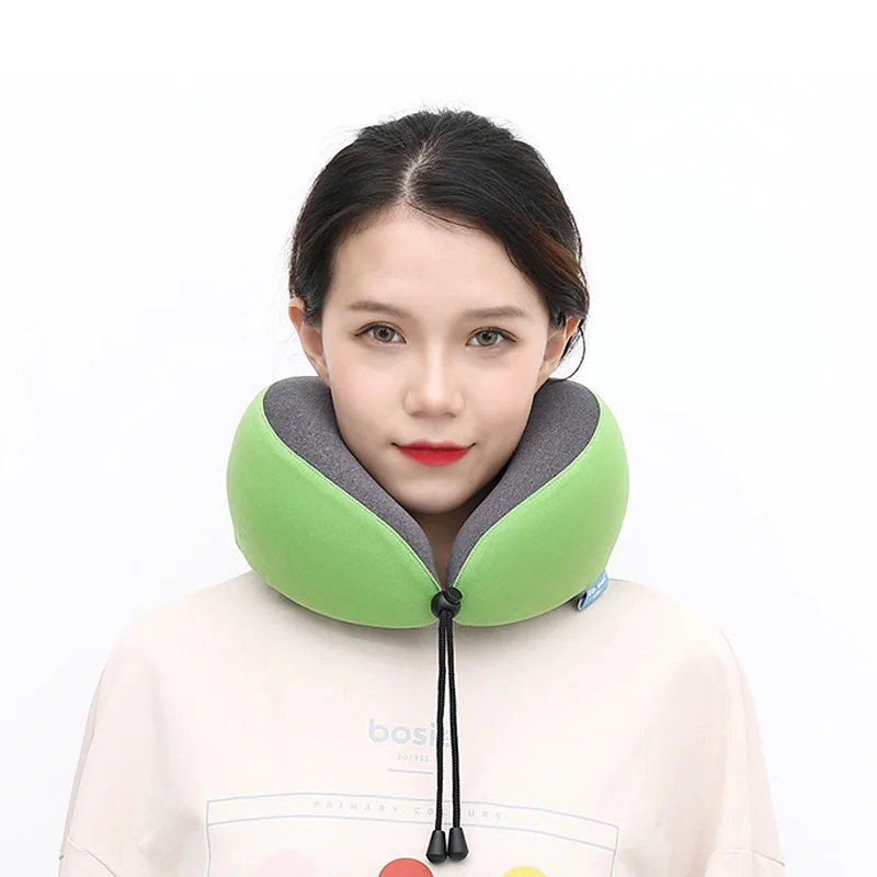 

1PC U Shaped Memory Foam Pillows Soft Slow Rebound Neck Support U-Shaped Pillows Zipper Design Removable Washable Bedding