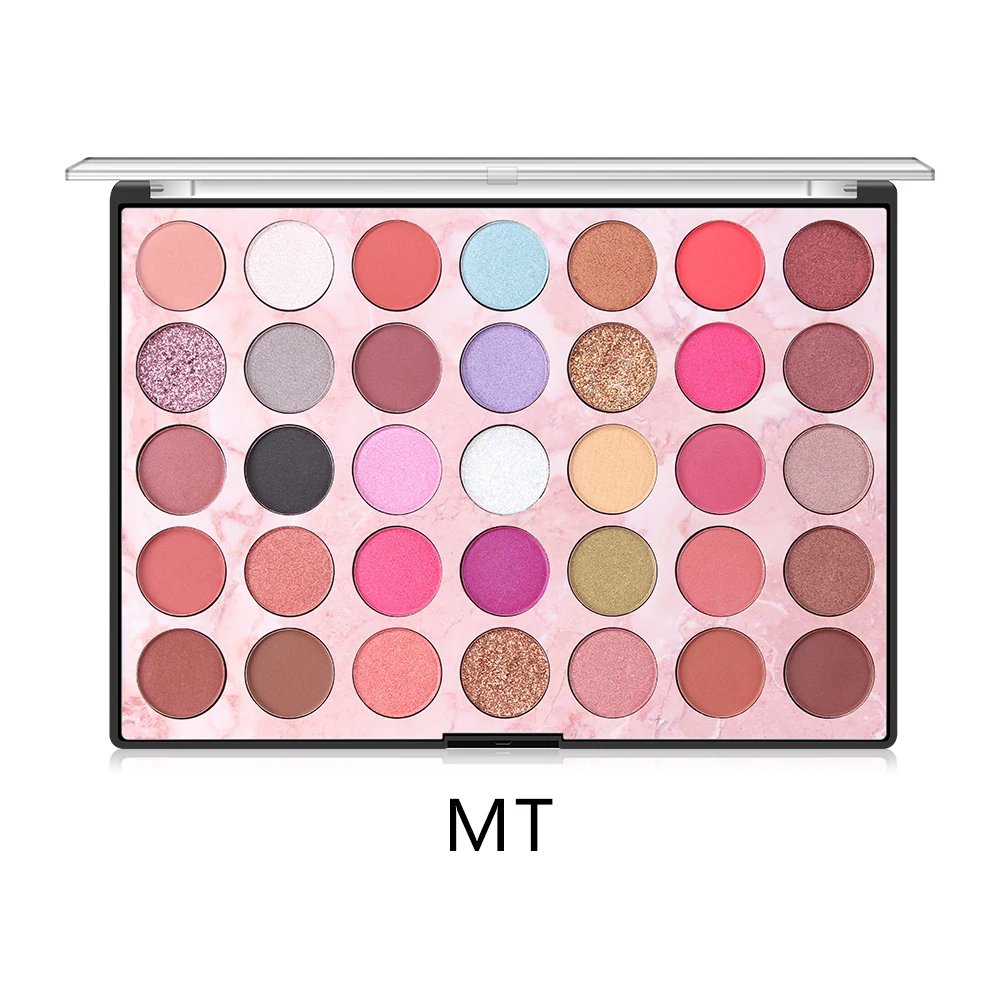 MISS ROSE 35 Colors matte eyeshadow pallete eye shadow glitter eyeshadow nude eye shadow palette makeup pallete sombras TSLM1