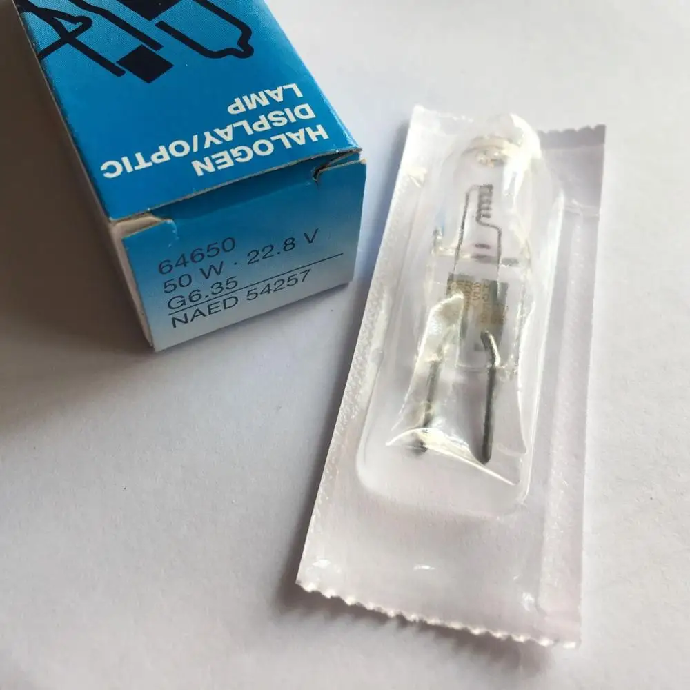 

OSRAM 64650 22.8V50W G6.35 halogen lamp,Dr.Mach Hanaulux 2000 surgical lights shadowless lighting,22.8V 50W bulb