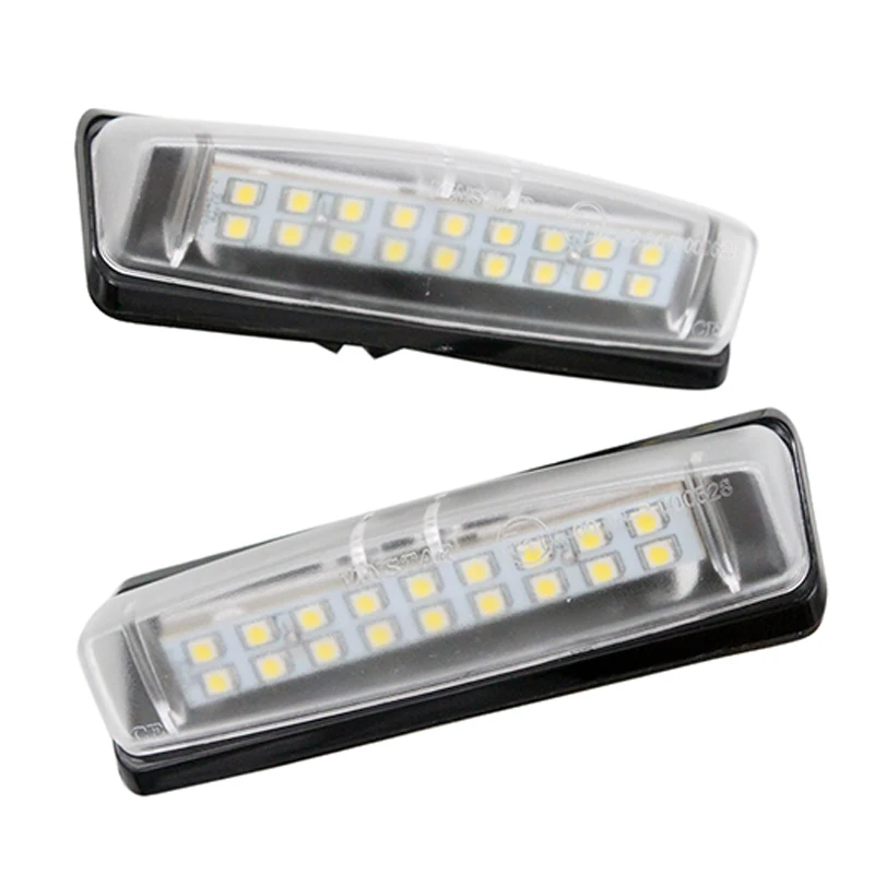 2x No Error Xenon White 6000k 18SMD Car LED Number License Plate Light for Toyota Camry/Aurion Avensis Verso Echo Prius | Автомобили и
