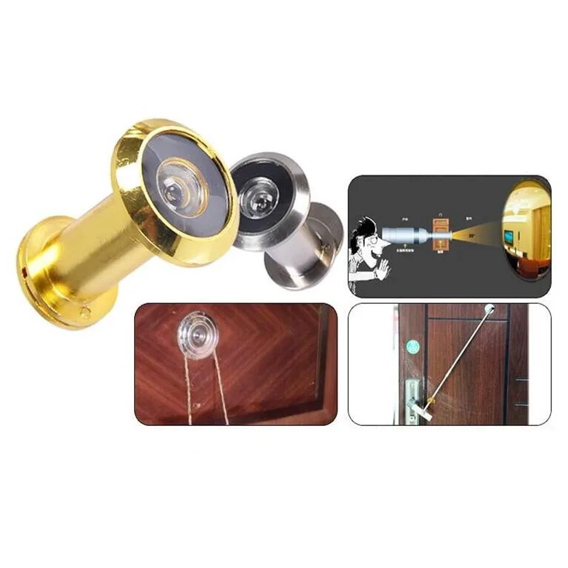 180 градусов дверной глазок камера двери Зрители Домашняя безопасность 16 мм сплав регулируемый Оптическое стекло противоугонное оборудование для глаз инструменты