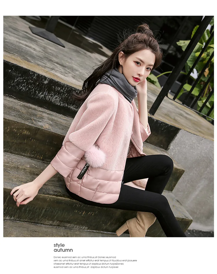 Thin Cotton-padded Clothes Women's Short New Style Autumn And Winter Cotton Coat Korean-style Small Short Cocoon Cotton-pad