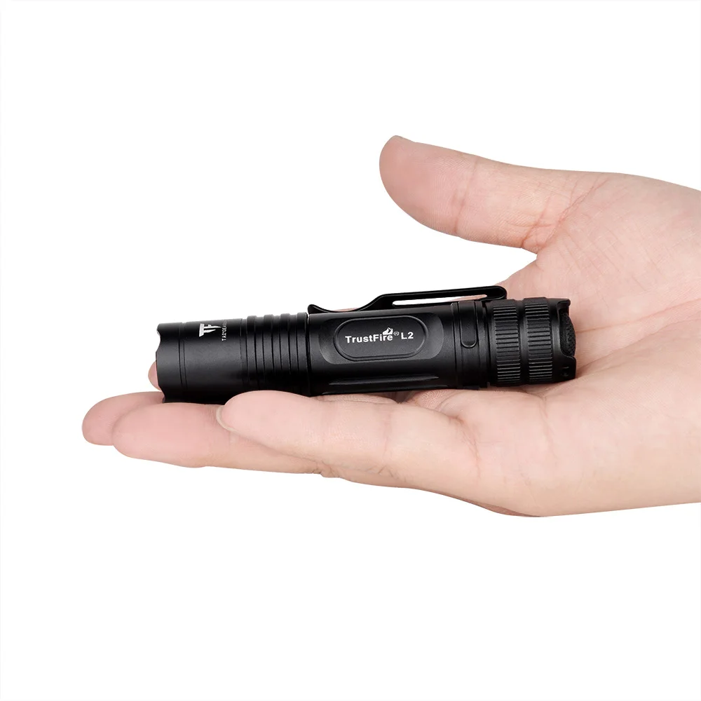Trustfire L1 фонарь тактический EDC светодиодный фонарь с батареей AAA/10440 с зажимом, задний переключатель, наружная лампа для кемпинга, lanterna