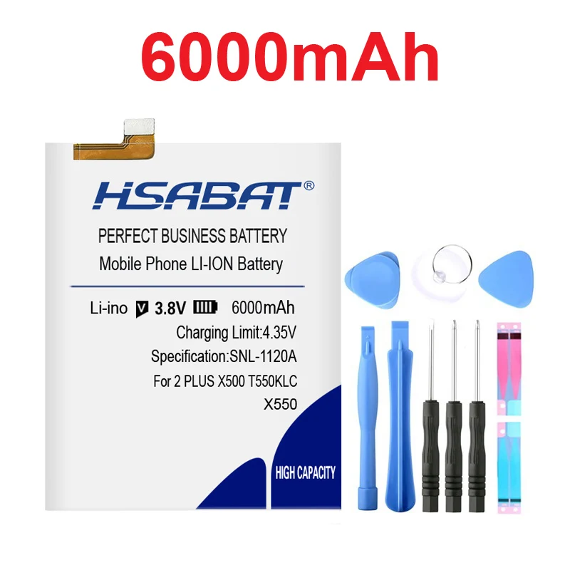 Аккумулятор HSABAT 6000mAh X550 для asus Peg asus 2 Plus X550 T550KLC