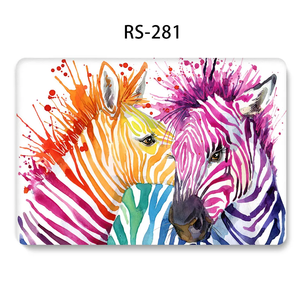 281 3D чехол для ноутбука MacBook Air Pro retina 11 12 13 13,3 15 сенсорный экран A2159 для macbook Touch ID Air 13 A1932+ чехол для клавиатуры - Цвет: 281