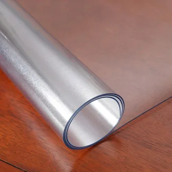 

PVC No Need To Wash Table Cloth Rectangular, Plastic Transparent Scrub Coffee Table Cloths Crystal Plate Dining Table Tablecloth