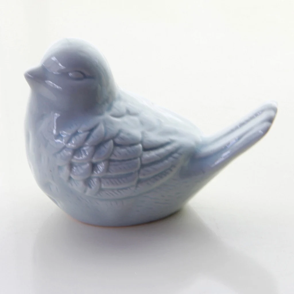 

Ceramic Bird Miniature Fowl Animal Parrot Model Figurine Tiny Collectible Decor Ceramic Little Bird Ornament Home Centerpiece