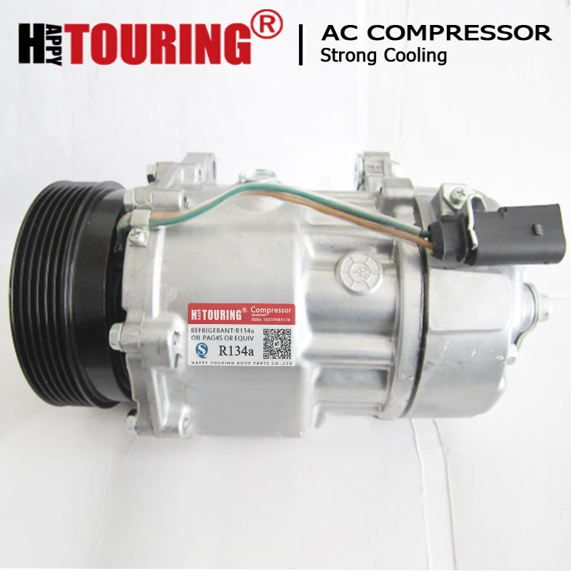 Компрессор переменного тока SD7V16 для Volkswagen Beetle Golf Jetta Audi TT 1J0820805 1J0820803A 1J0820803B 1J0820803L