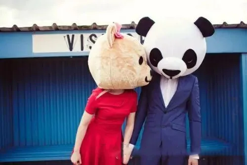 

Panda & Teddy Bear Heads Mascot Costume Suits Cosplay Party Game Dress Outfits Clothing Carnival Halloween Xmas Easter Adults