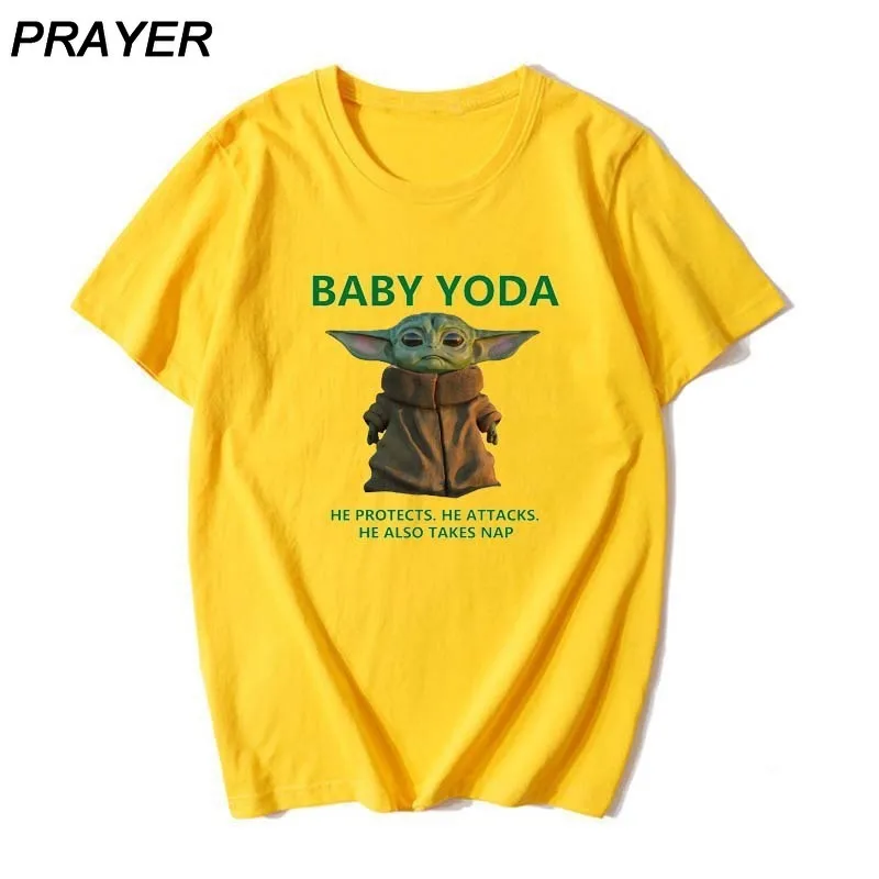 

Baby Yoda Mandalorian Men TShirt Star Wars Harajuku T-shirt Satanist Moive Graphic Tee Men Tshirt Fan Tee Gift Idea Merchandise