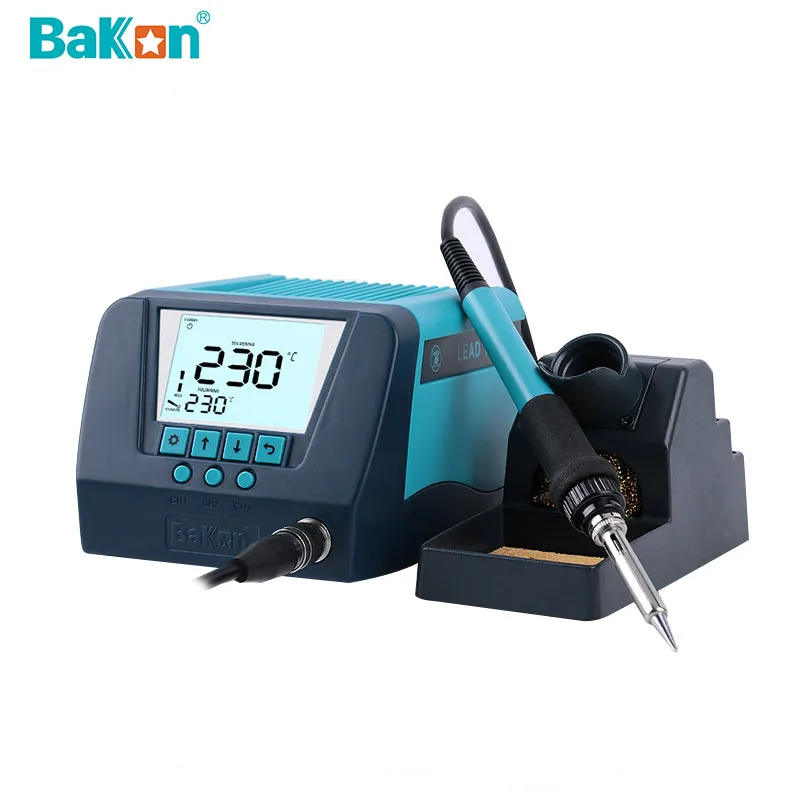 

Bakon BK90 Lead Free Soldering Station with Digtal Display for PCB Circuit Board Repair High Frequency 90W Auto Sleep Welding Pl