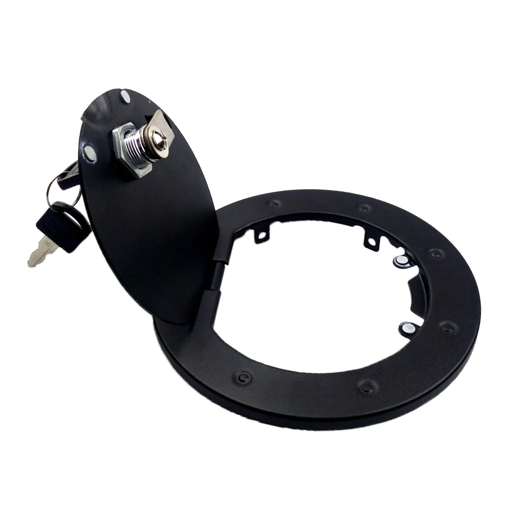 ABS+Safety Locking Fuel Tank Cover Oil Lip Sticker Gas Tank Cap With Key