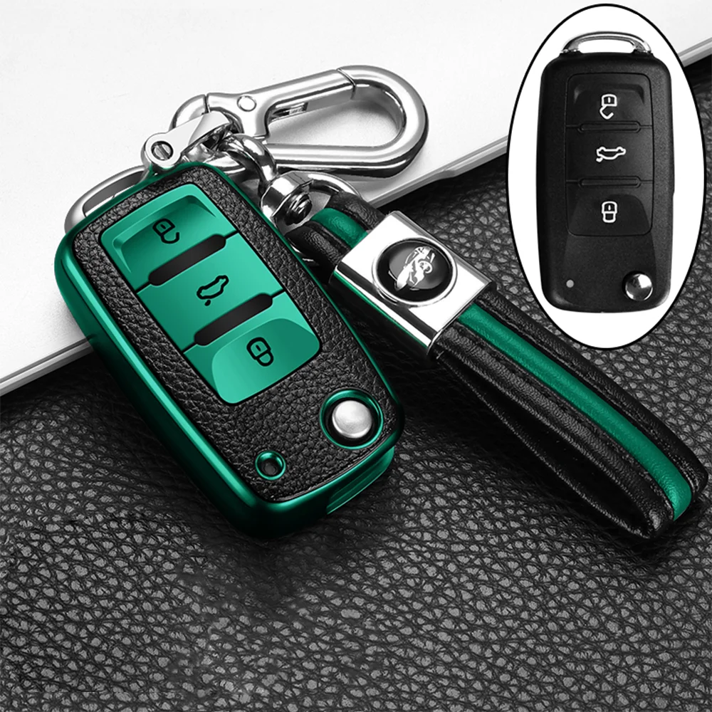 Cover chiave telecomando per Volkswagen VW Bora Polo Tiguan Jetta Passat B5 B6 B7 Golf per Skoda Octavia 14 Cover chiave telecomando per Volkswagen VW Bora Polo Tiguan Jetta Passat B5 B6 B7 Golf per Skoda Octavia - He50faaeb6cf44c71a7b127356b80a9357