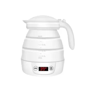 

Travel Foldable Electric Camping Collapsible Water Boiler Silicone Easy Carry Kettle Food Grade Silicone Appliance
