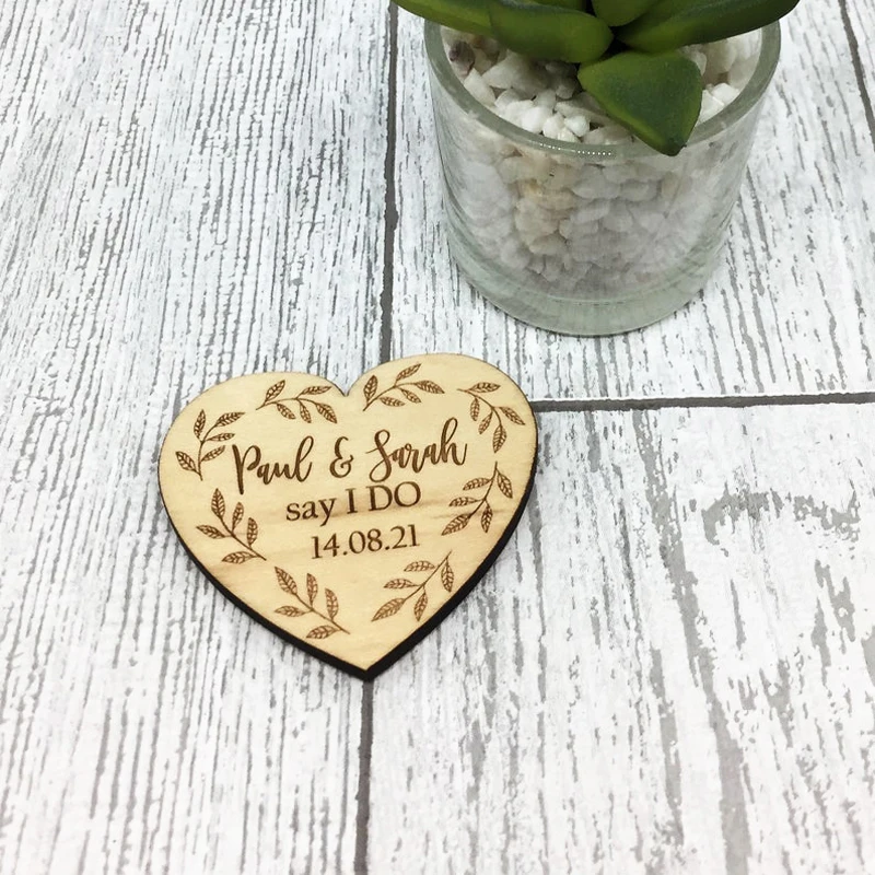  Personalised Wooden Save the Date Magnet Wedding Date Wedding Invite Wedding Favours Save The Date  - 4.00017E+12