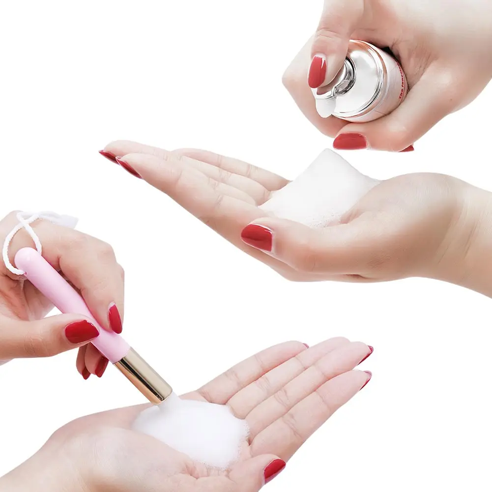Eyelash Shampoo GEMERRY 60ml Lash Shampoo Brush Kit Lash Lift Foam Cleanser Eyelash Extension Shampoo Mousse Eyelash Makeup Set Supplies