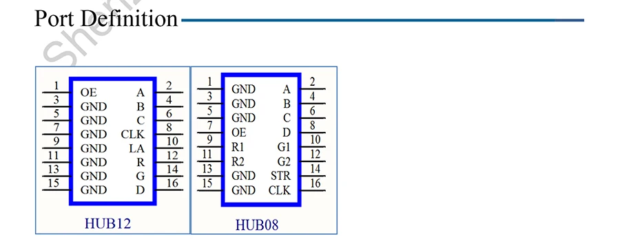 6 single color LED display control card