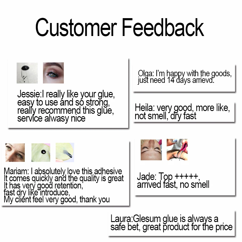 Eyelash Glue Glesum New Technology Fast Dry Prince Eyelash Extension Glue Salon Lashes Adhesive 0.5s-1s Long Retention Time