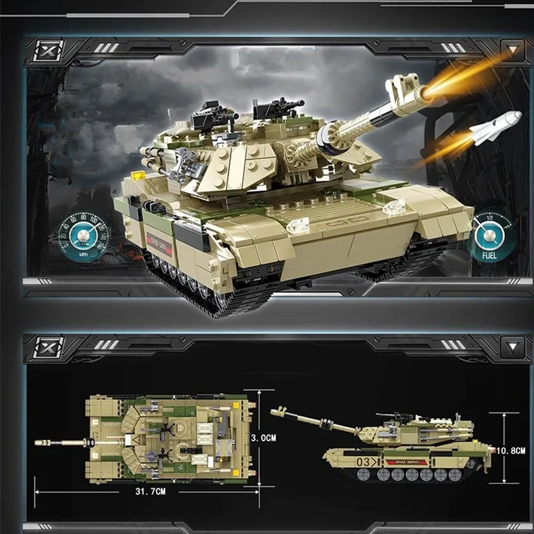 Солдаты Второй мировой войны 2019 армированный автомобиль M1A2 Abrams основной боевой