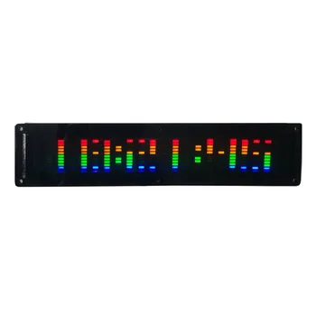 

Taidacent LED Display Music Level Indicator 5-12V USB Spectrum Screen for Power Amplifier 20 Paragraphs 10 Color