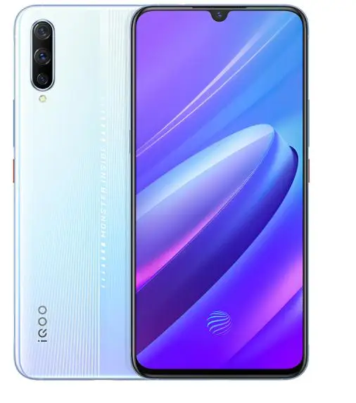8G 256G White VIVO iQOO Android 9 мобильный телефон OTA обновление отпечатков пальцев ID Snapdragon 855 NFC type-C 4000 мАч 44 Вт Быстрая зарядка 4D игровой мобильный телефон - Цвет: 8G 256G White