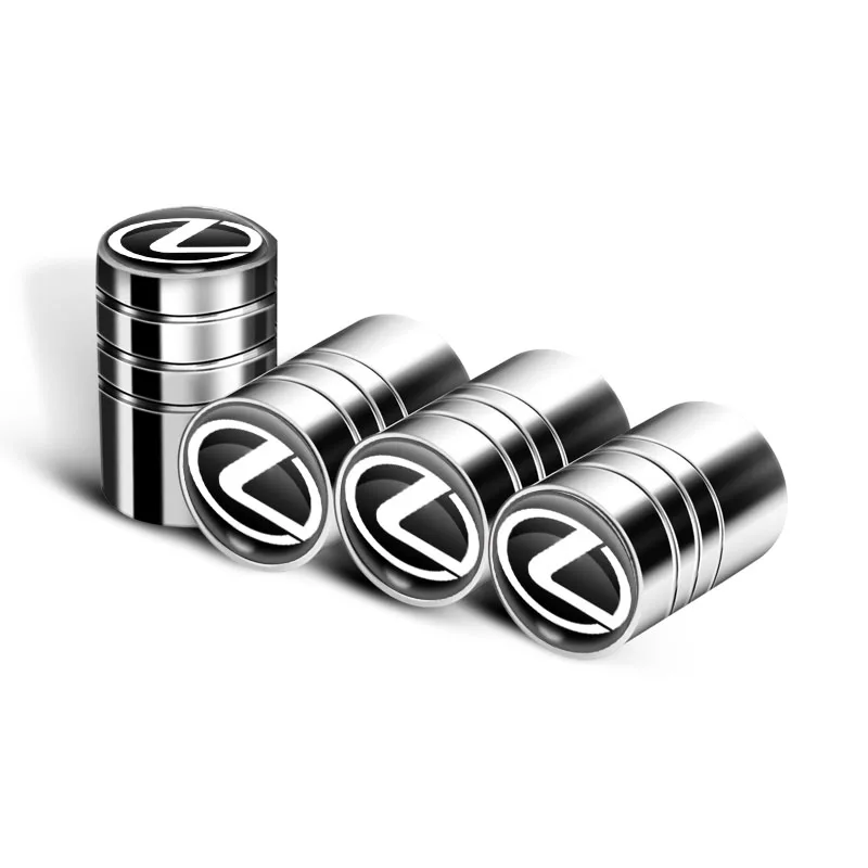 4Pcs Car Badge Wheel Tire Valve Cover Decoration Dust Cap For Lexus RX 300 IS 250 GX 400 460 UX 200 NX LX GS ES | Автомобили и
