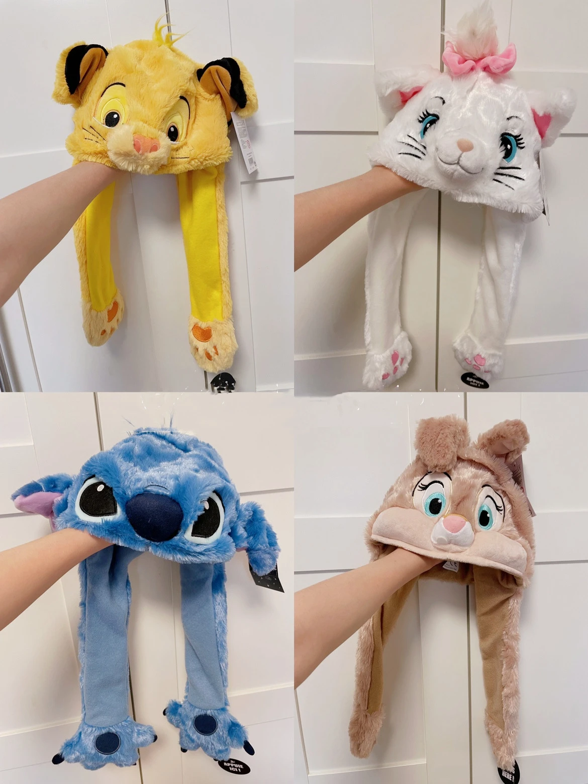 horario A menudo hablado fábrica Gorro de felpa de Lilo & Stitch, con diseño del Rey León, Simba, Marie,  gato, conejo, para regalo de Halloween, cosplay, juguete de felpa con  orejas que se pueden mover|Cine y TV| -